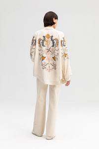 Embroidered Elegant Kimono/Cardigan