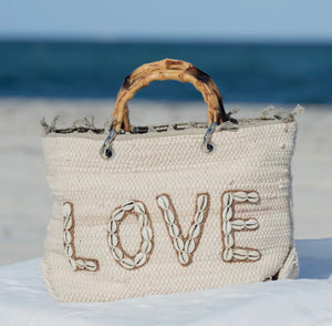 Oversized Seaside Love Tote