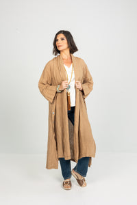 Cocoa Linen Duster