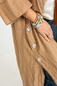 Cocoa Linen Duster