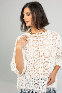 Riviera Lace Crochet Top