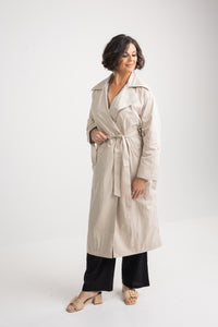 Collared Full Length Trench Coat