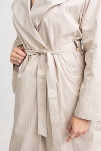 Collared Full Length Trench Coat