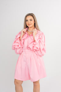 Pink Statement Sleeve Set