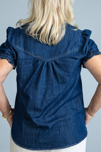 Stonewash Chic Denim Top