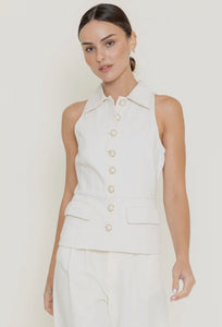 Coastal Button Vest